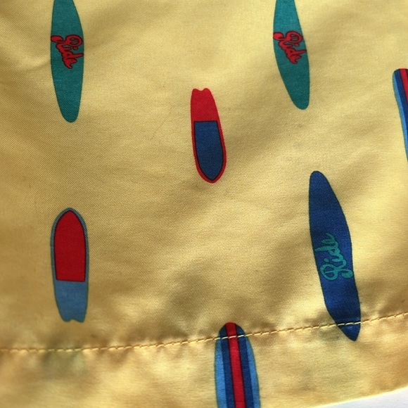 Polarn O. Pyret Boys Yellow Surfboard Swim Shorts Trunks Size 10-12 Y 146/152cm - Picture 8 of 8